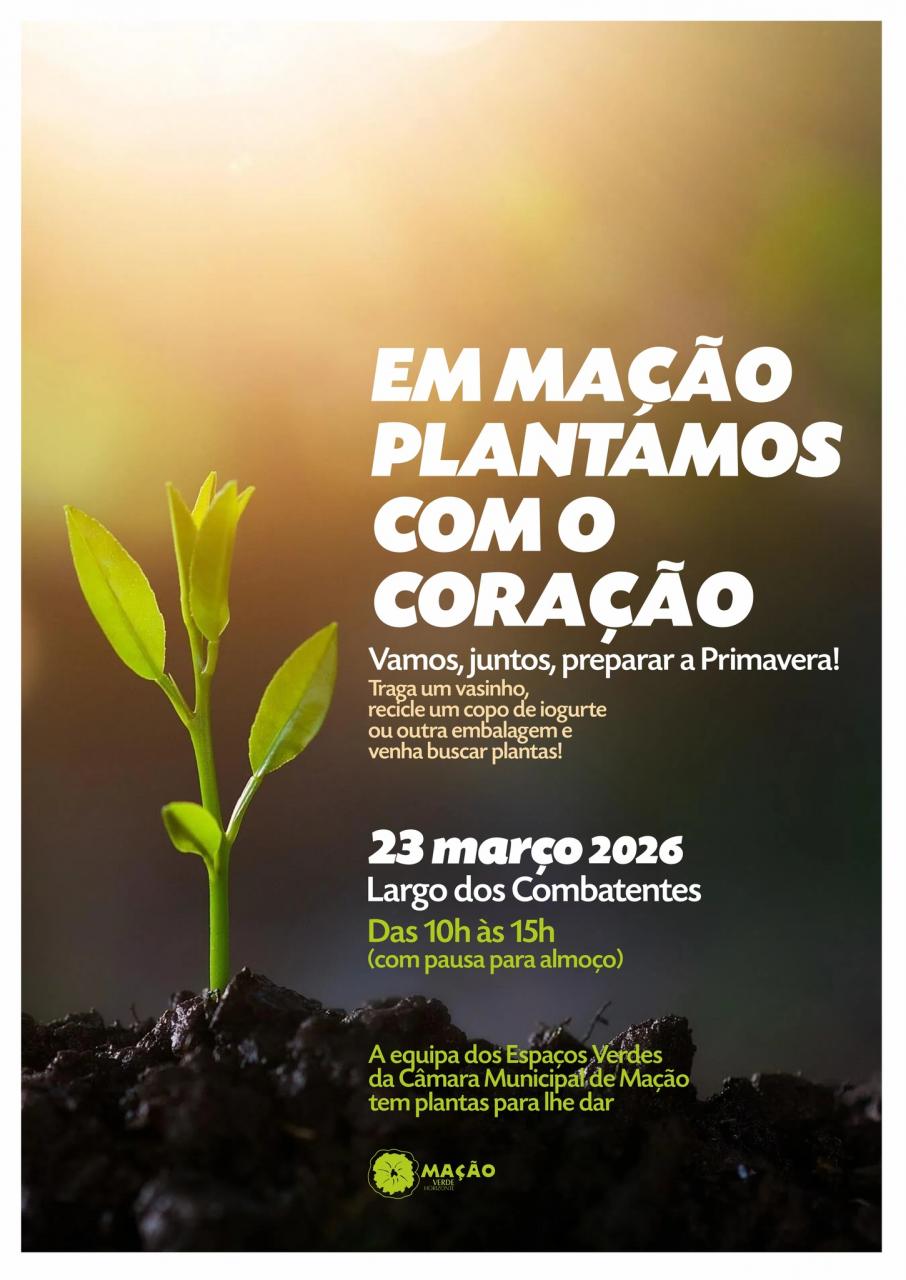 NA PRIMAVERA, EM MA&Ccedil;&Atilde;O, PLANTAMOS COM O CORA&Ccedil;&Atilde;O